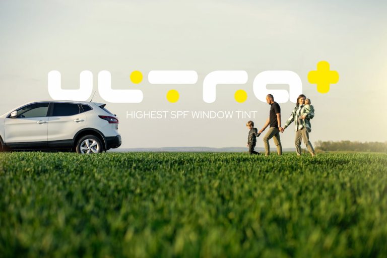 The Ultra+ Highest SPF window tinting option, offering premium quality at an affordable price.